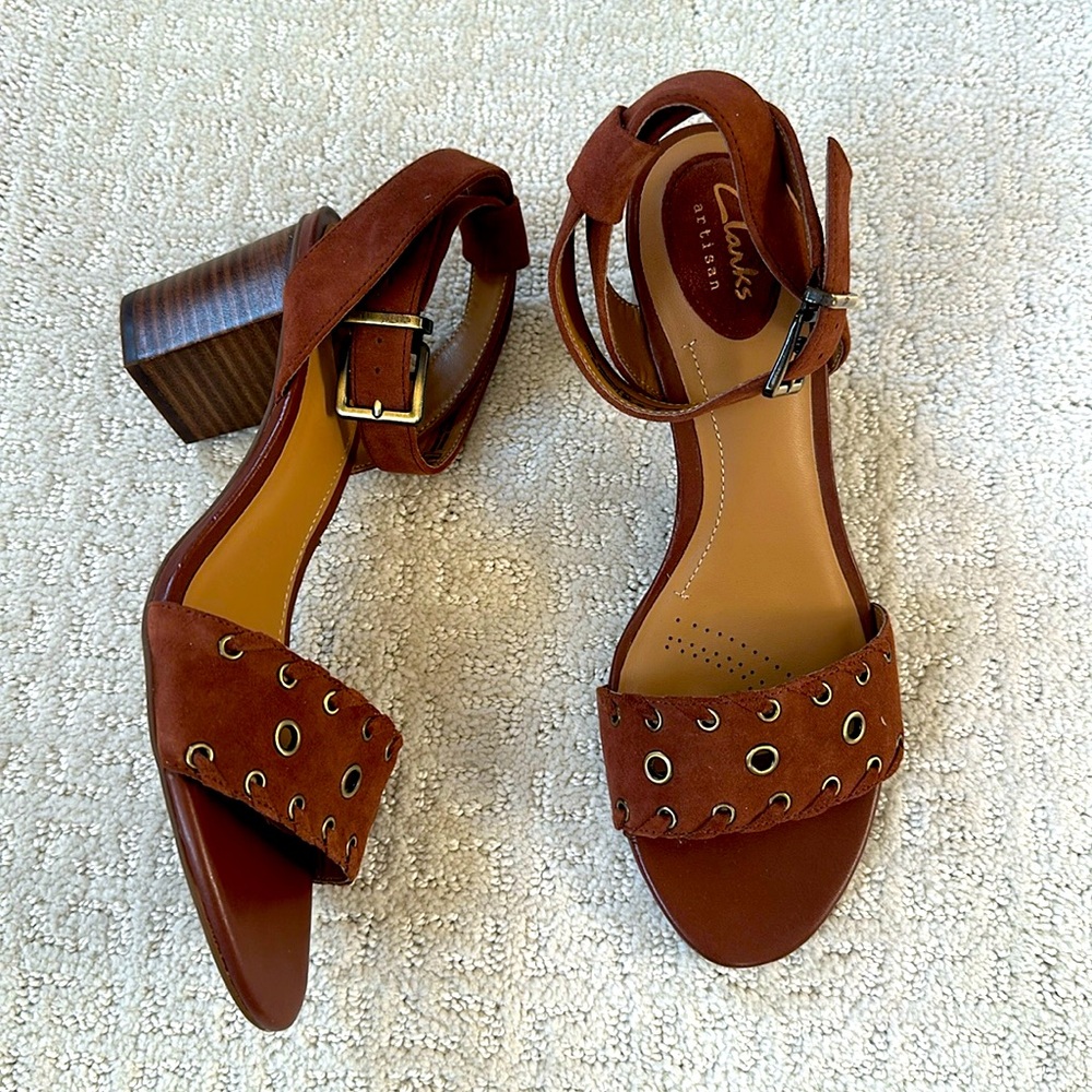Clark’s Artisan suede heels